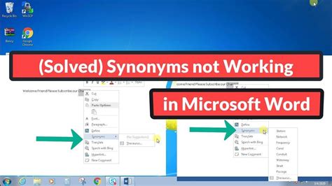 has <b>not</b> gone. . Synonyms in word not working